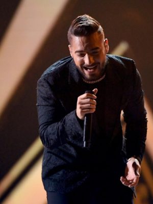 LAS VEGAS, NV - NOVEMBER 16:  Maluma performs onstage at the 18th Annual Latin Grammy Awards at MGM Grand Garden Arena on November 16, 2017 in Las Vegas, Nevada.  (Photo by Kevin Winter/Getty Images)